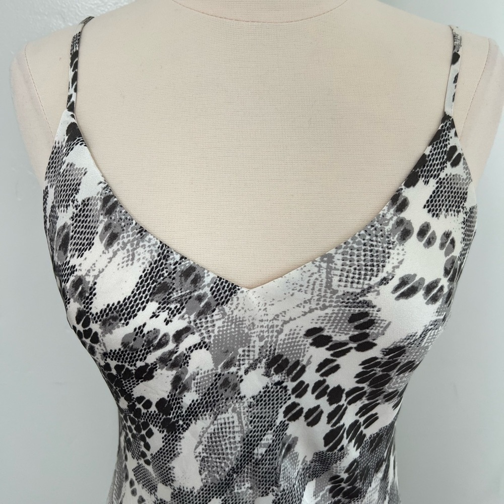 Express Satin Midi Snakeskin Dress - Picture 3 of 4